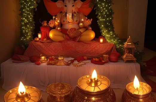 Lightings for Ganesh Chaturthi Decoration Ideas